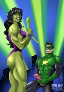 She Hulk- Green Lantern