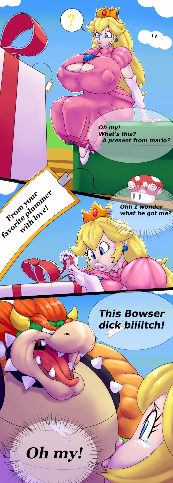 The Gift- Super Mario Bros - Porn Cartoon Comics