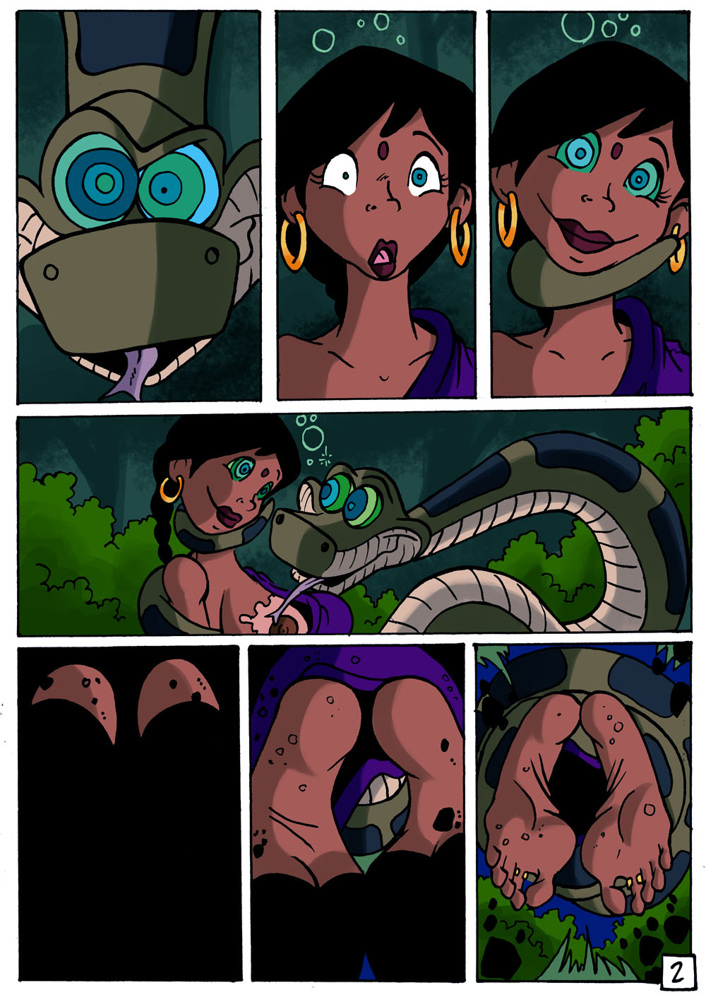 The Jungle Book- Kaa and Shanti - Porn Cartoon Comics