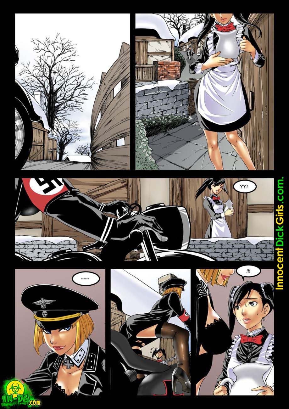Nazi Porn Toons - Nazi VS Comrade- Innocent Dickgirls - Porn Cartoon Comics