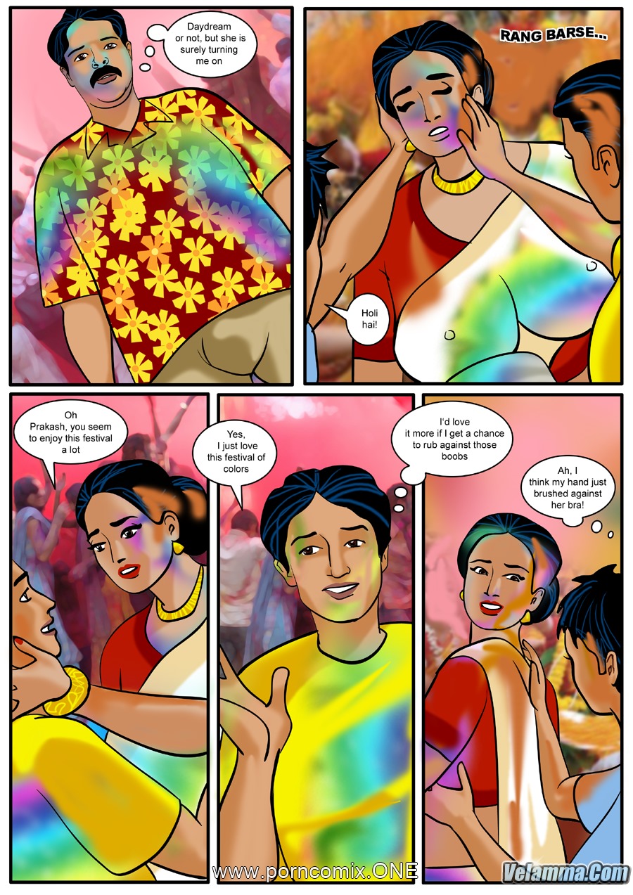 900px x 1273px - Velamma Episode 8- Holi - free indian porn comics