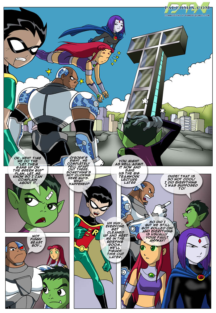 Blame Game (Teen Titans)- Palcomix - Porn Cartoon Comics