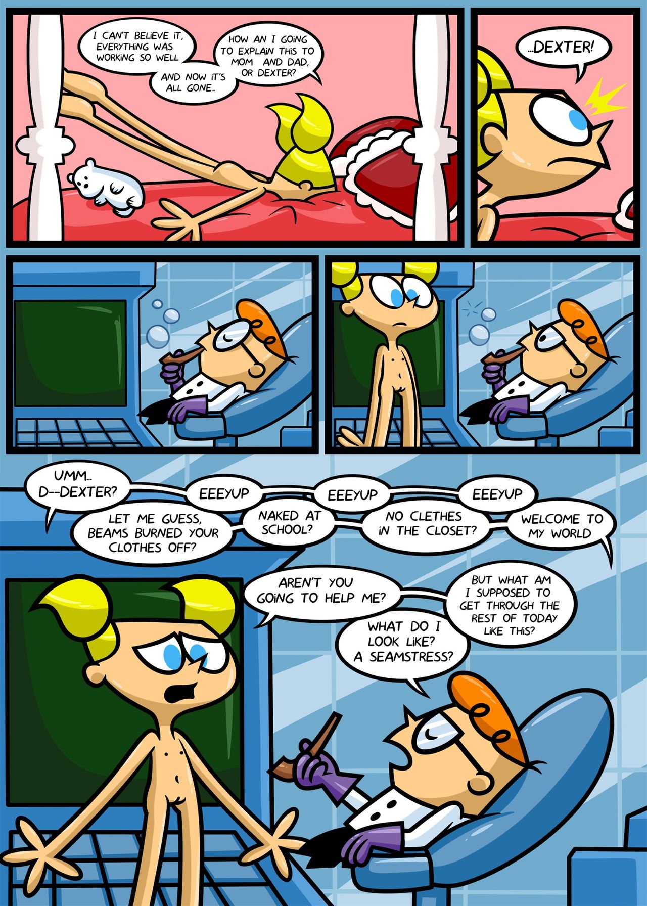 Dexter Porn Captions - Dee DeeÂ´s strips (DexterÂ´s Laboratory) - Porn Cartoon Comics