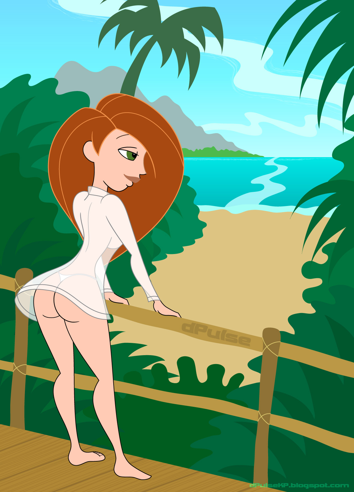 Cartoon Beach Porn - Kim Possible- Sex On the Beach ~ series - Porn Cartoon Comics