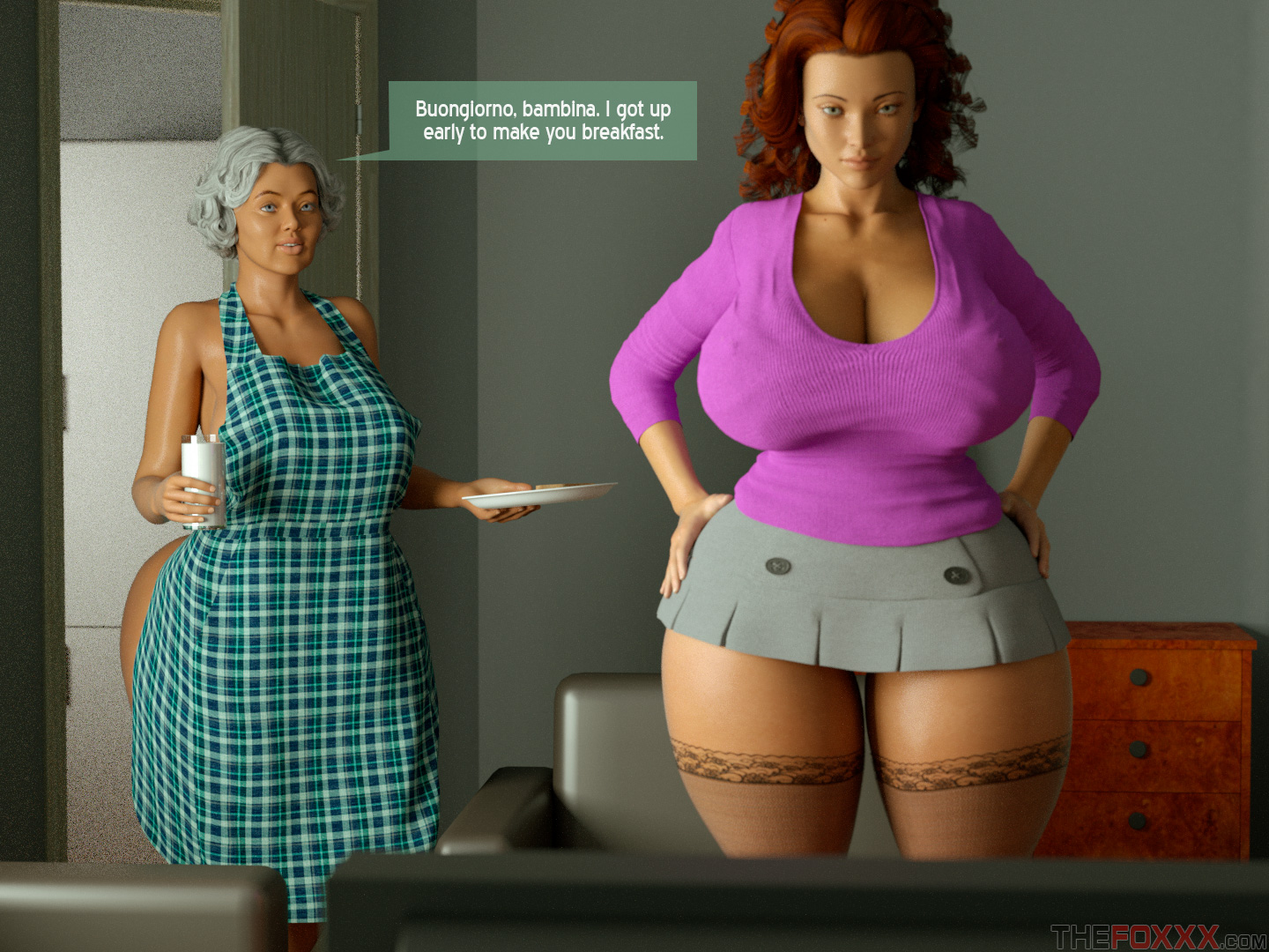 1440px x 1080px - Foxxx- Grandma Pays the Rent - Porn Cartoon Comics
