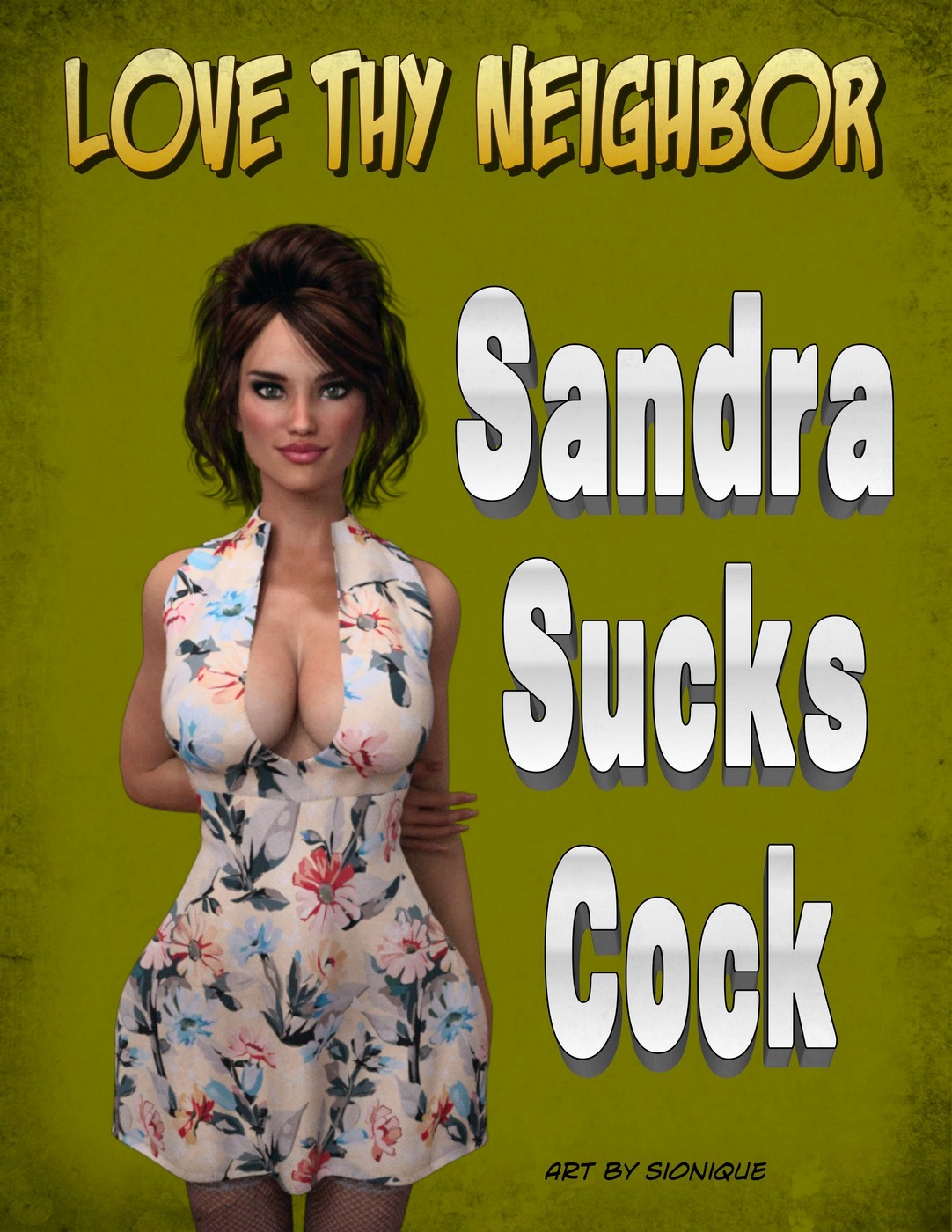 1082px x 1400px - Love Thy Neighbor- Sandra Sucks Cock- Slonique - Porn Cartoon Comics