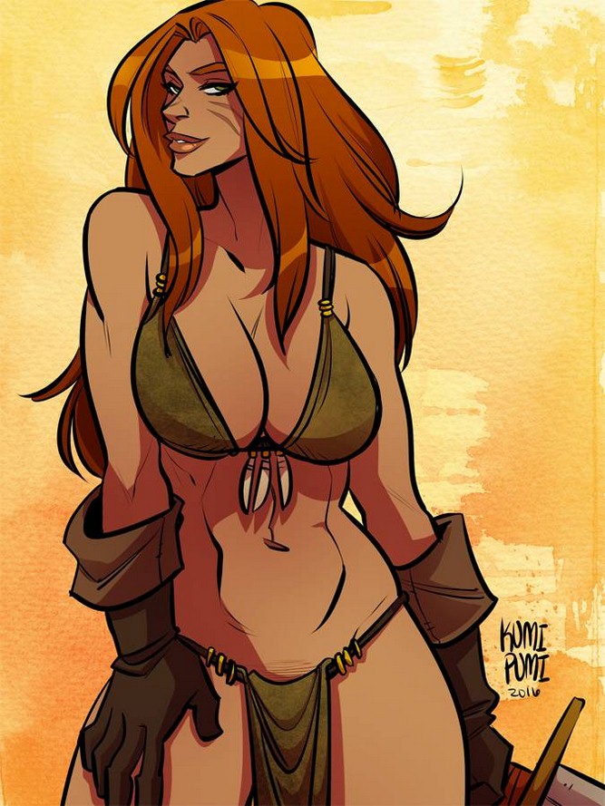 667px x 889px - Rowena the Barbarian- Kumi Pumi - Porn Cartoon Comics