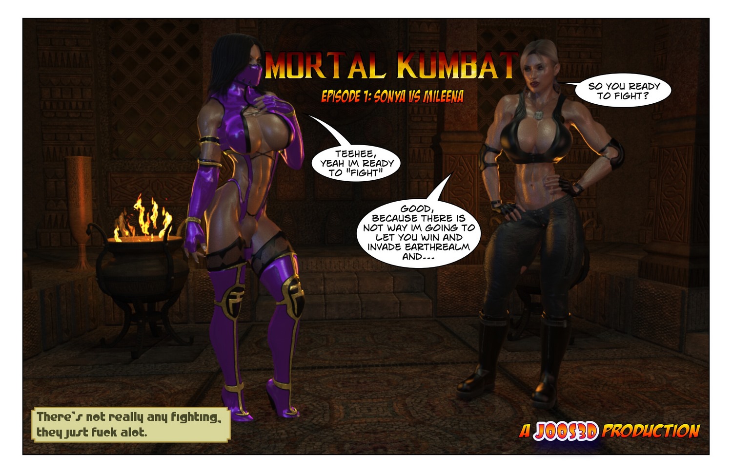 Milena Mk Shemale - Sonya Vs Mileena - Mortal Kombat (Joos3dart) - Porn Cartoon Comics