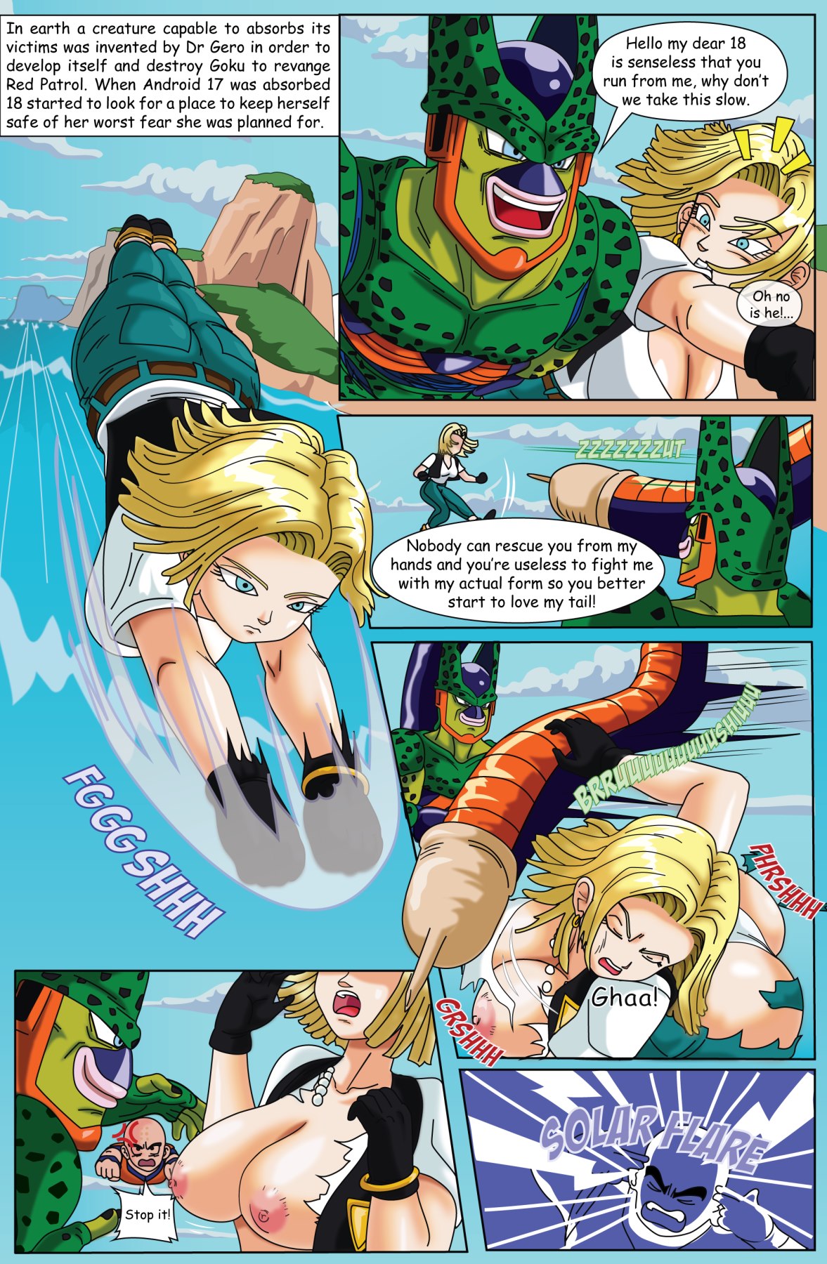 1177px x 1800px - Android 18 Goes Inside Cell (Dragon Ball Z) - Porn Cartoon Comics