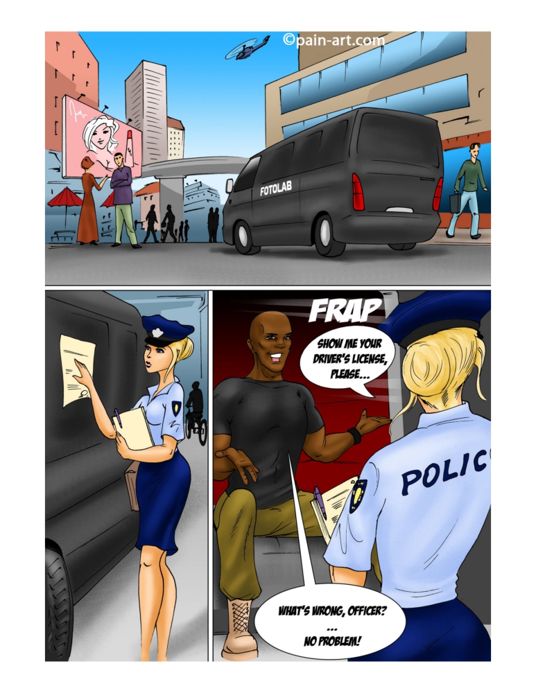 Kidnapped Cop - Porn Cartoon Comics