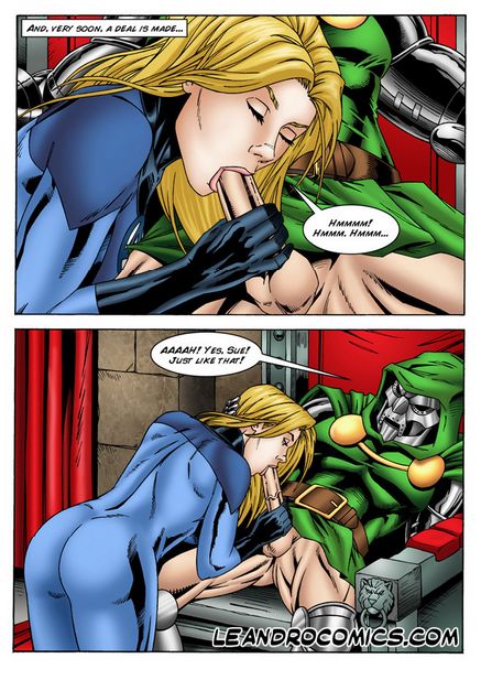 Invisible Woman save the Fantastic Foursome - Porn Cartoon Comics