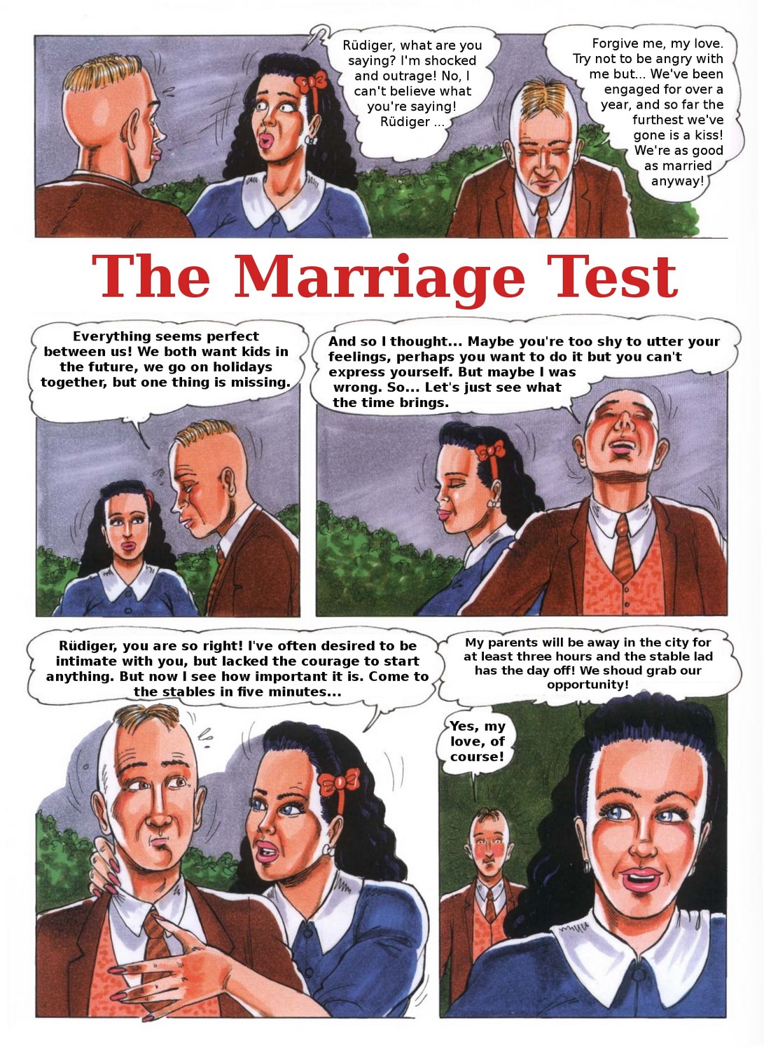 The Marriage Test Sexotic Kurt Marasotti Porn Cartoon Comics