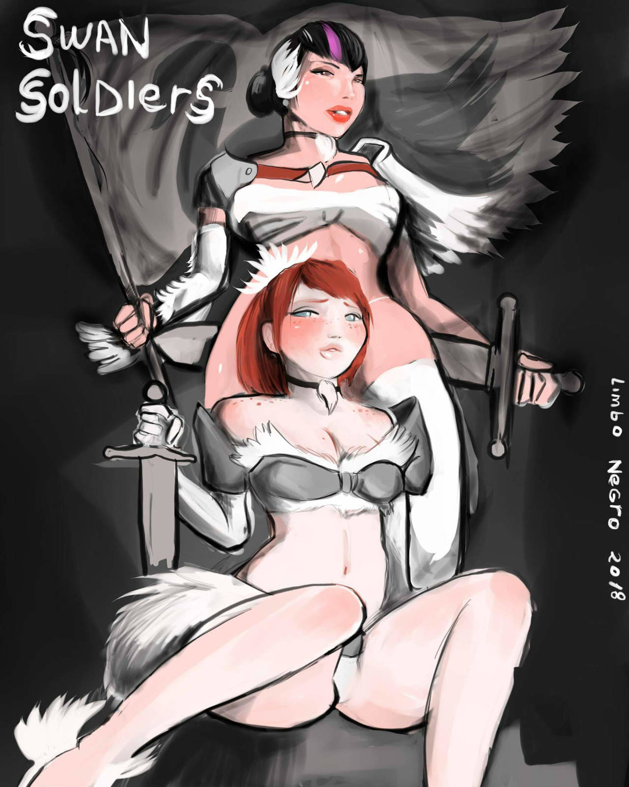 Negro Xxx Cartoons - TMNT - Swan Soldiers (Limbo Negro) - Porn Cartoon Comics