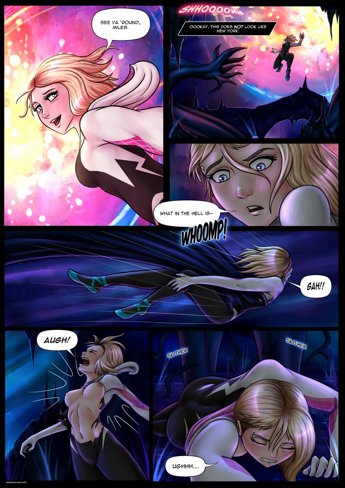 Spider Gwen- Into the Vore Verse by Nyte - Porn Cartoon Comics