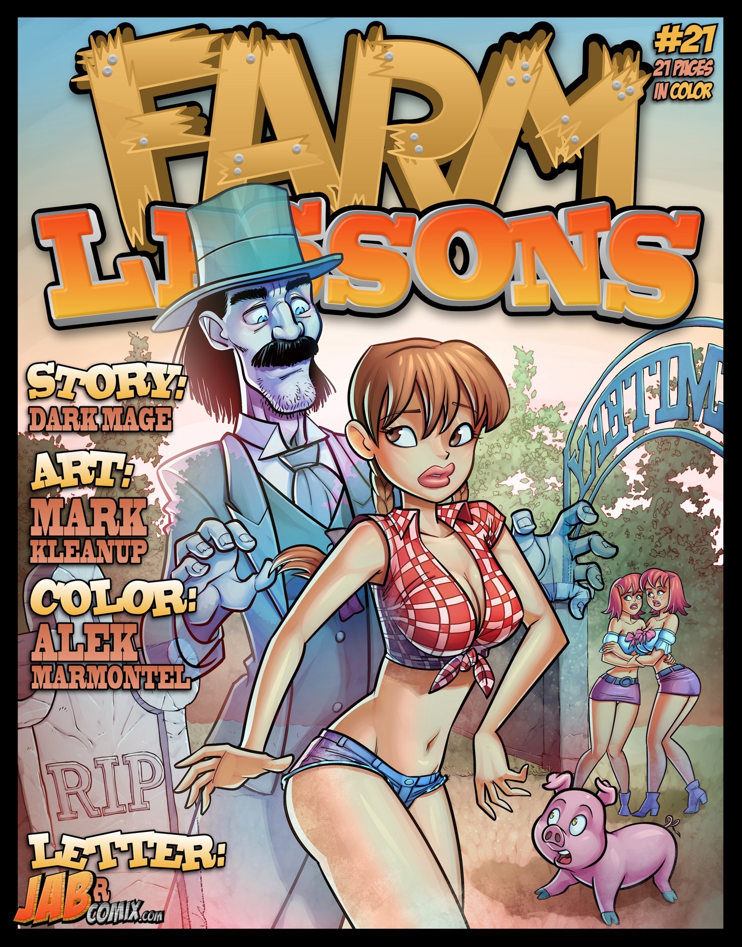 Lesbian Cartoon Porn Jab Comics - Farm Lessons 21 â€“ Jab Comix - Porn Comics