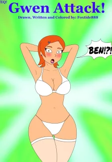 Gwen Attack (Ben 10) Original and White Lingerie Versions005