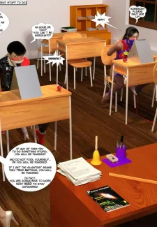 New Arkham For Superheroines 3- Back to School030