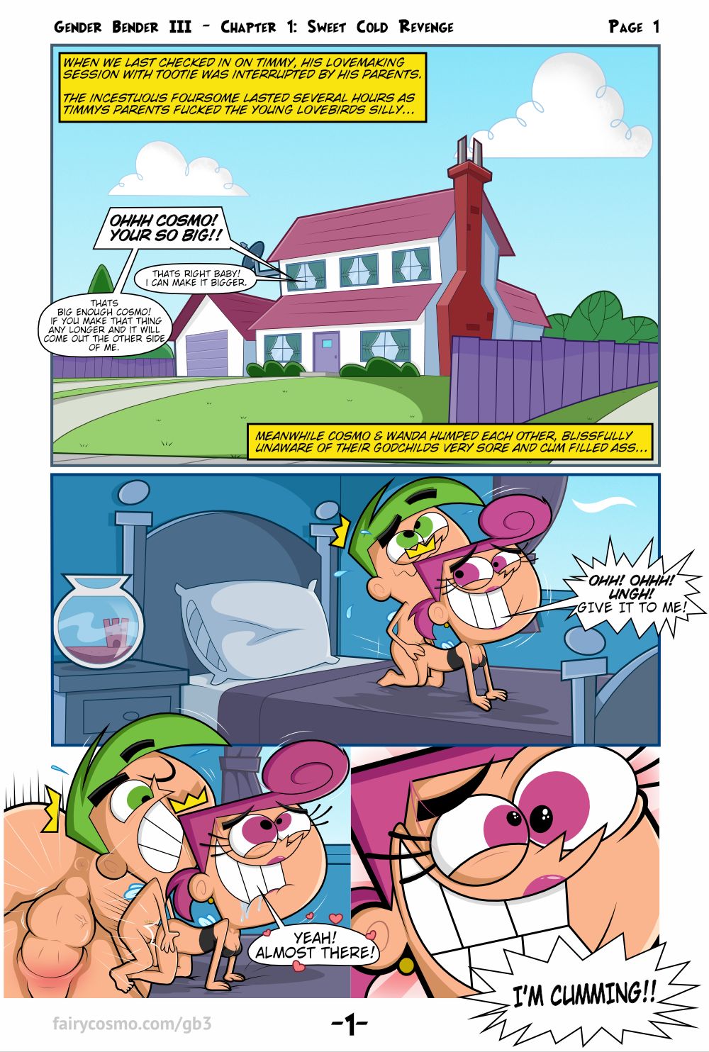 1000px x 1484px - Gender Bender III (Fairly Odd Parents) by FairyCosmo - Porn Cartoon Comics