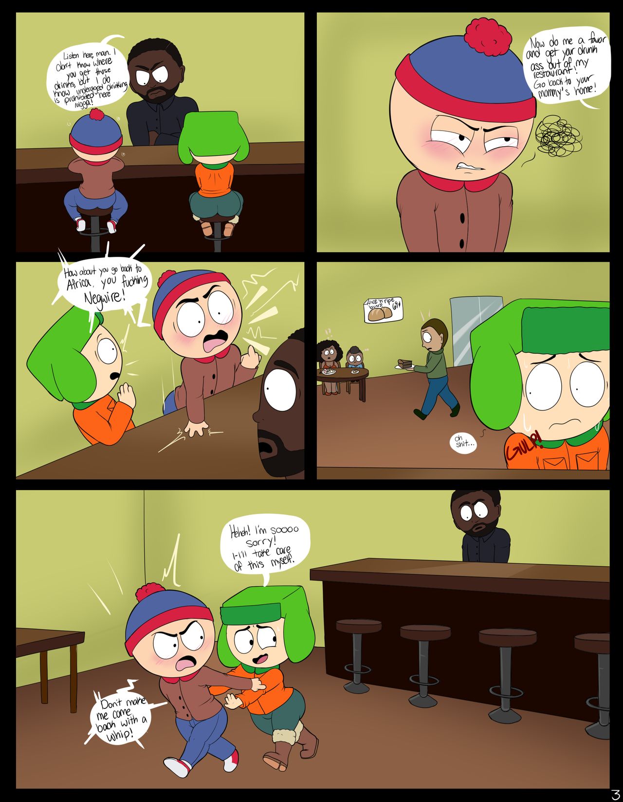 South Park Stan X Kyle- Blackwhiplash - Porn Cartoon Comics