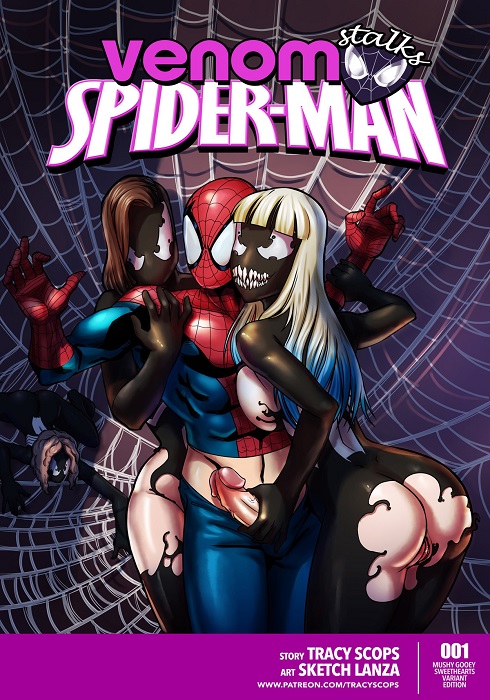 Venom Stalks SpiderMan (Tracy Scops) by Sketch Lanza
