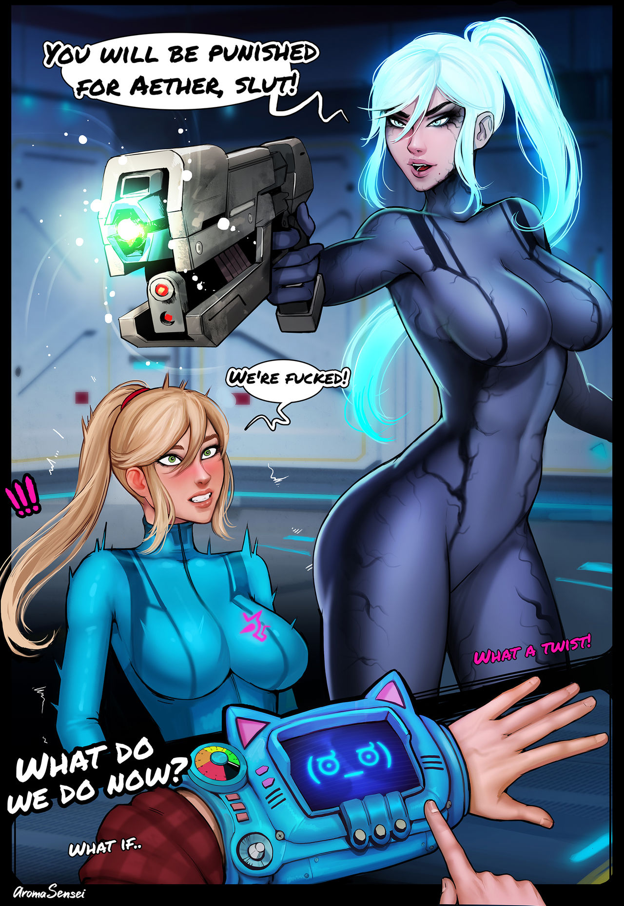 Waifunator Vol Samus X Dark Samus By Aroma Sensei Porn Comics