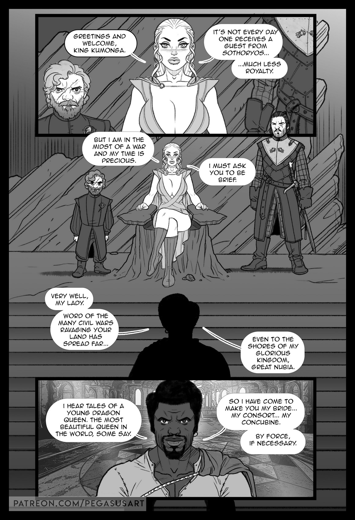 Game of Thrones â€“ Blacked by Pegasus - Porn Cartoon Comics