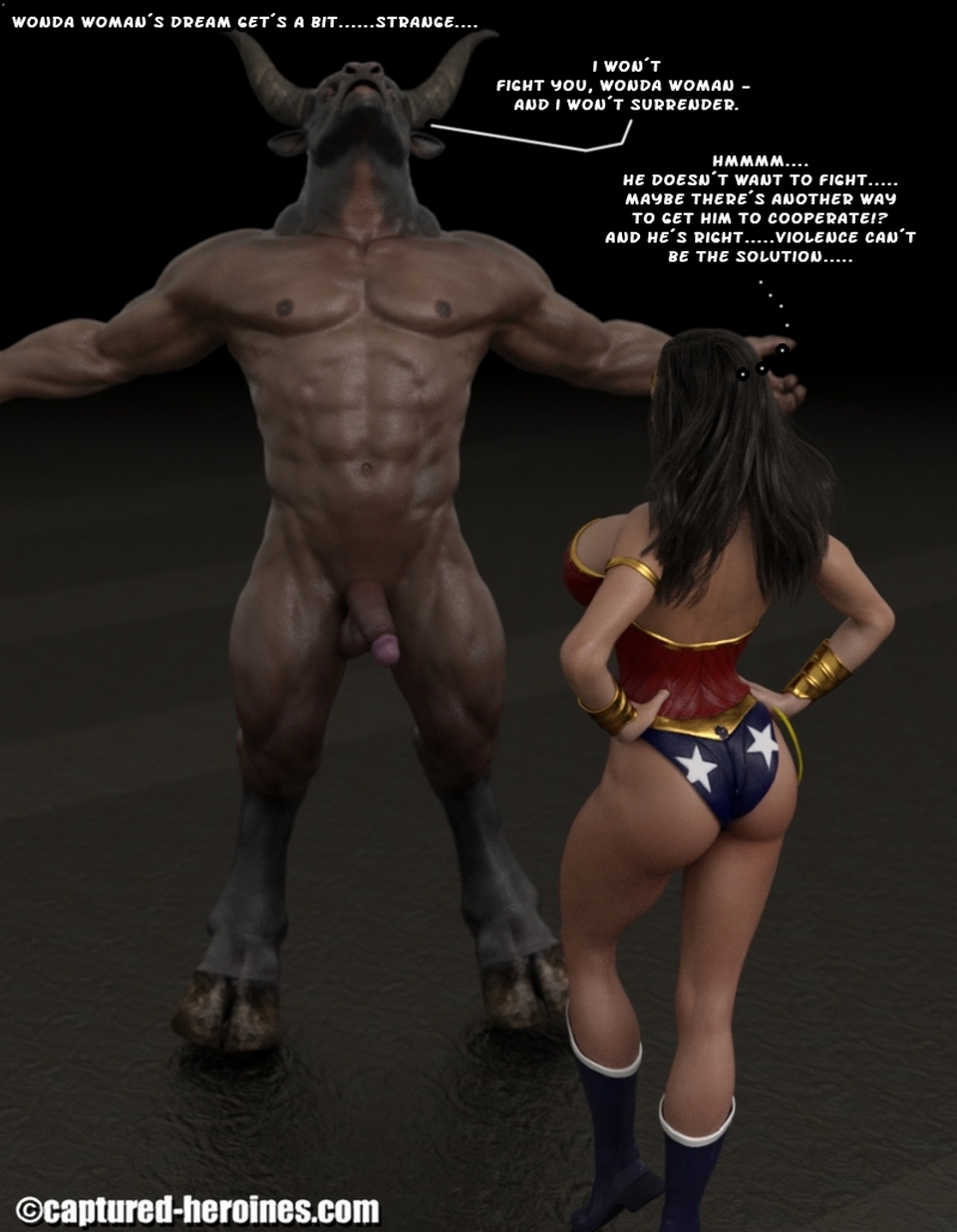 Wonder Woman Caught Porn - Wonder Woman- The Dream by Captured Heroines - Porn Cartoon Comics
