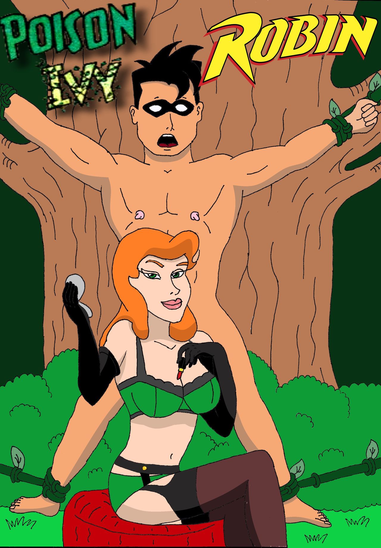 Poison Ivy & Robin- Elicitation of his Intimate Seed (Batman)- Porn Comics