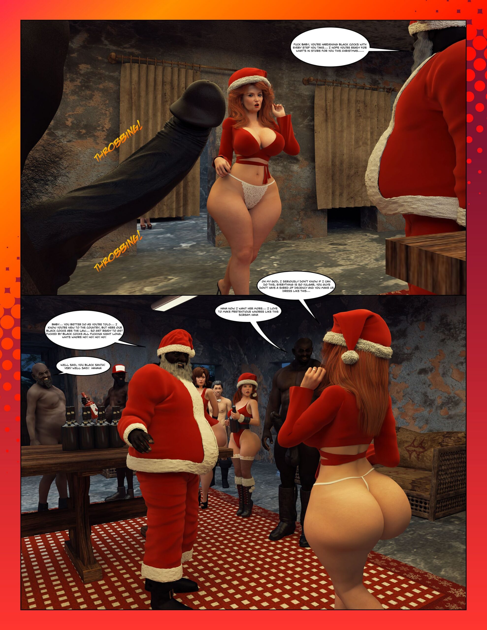 Black Santa Xxx Toons - Black Takeover Christmas- Moiarte3D - Porn Cartoon Comics