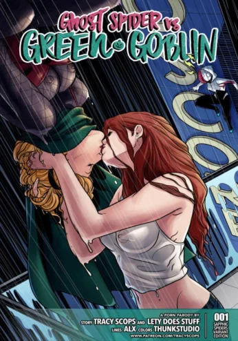 Ghost Spider VS. Green Goblin- Tracy Scops