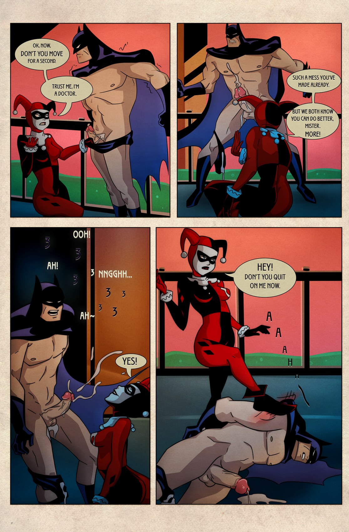 Batman Harley Porn - Harley Tricks- Elmrtev (Batman) - Porn Cartoon Comics