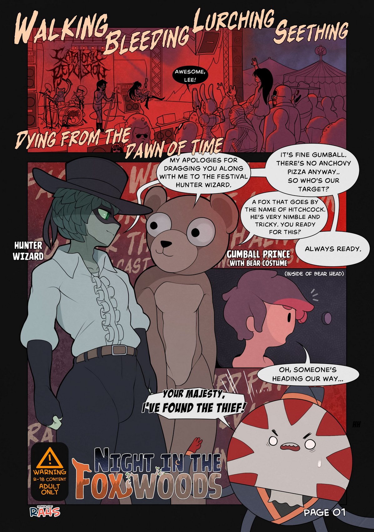 1197px x 1700px - Night In The Fox Woods- Ra4s (Adventure Time) - Porn Cartoon Comics