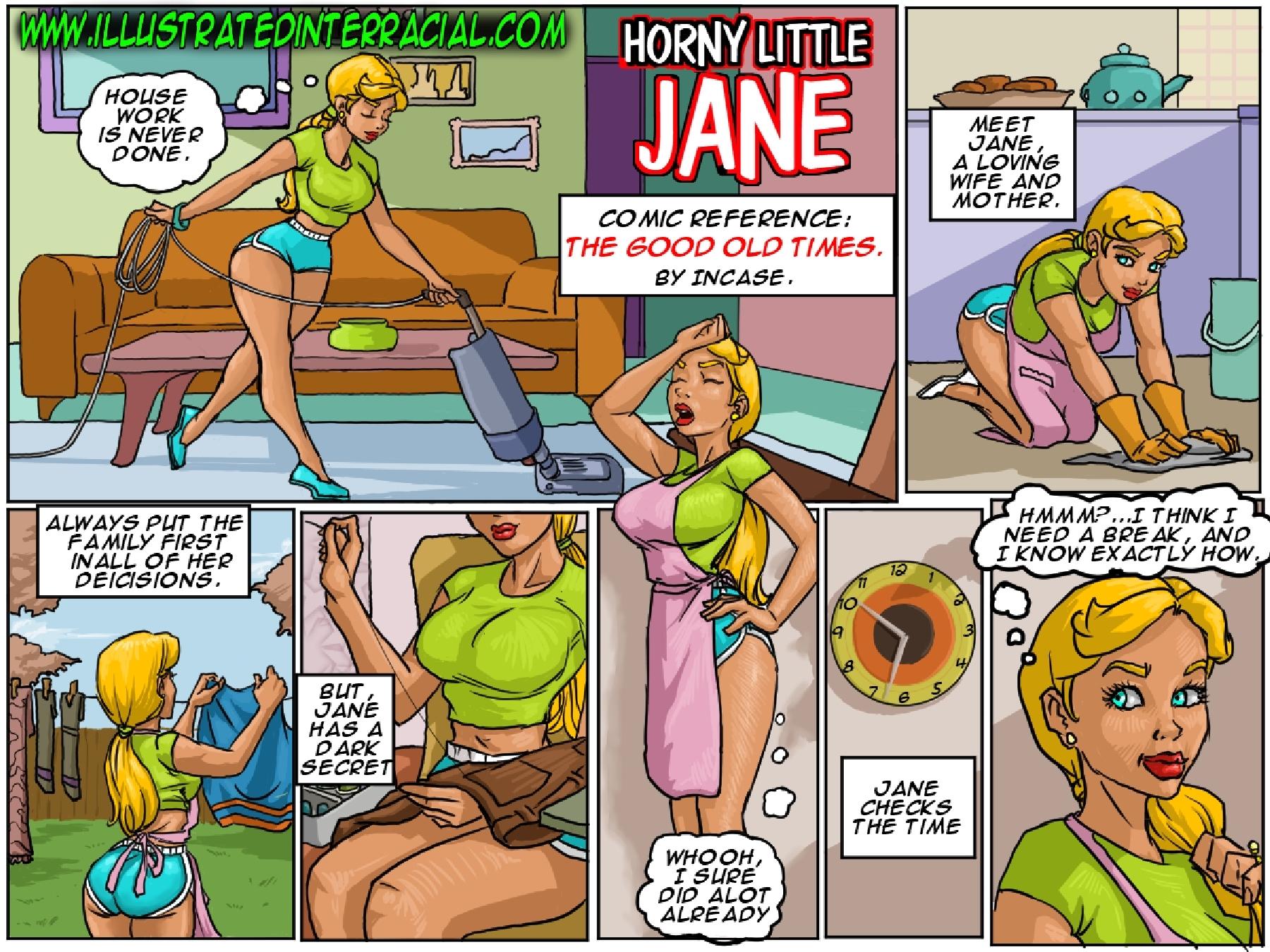 Horny Little Jane- illustratedinterracial - Porn Cartoon Comics