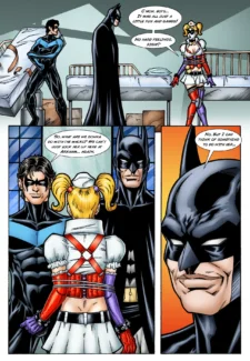 Leandro- Batman and Nightwing discipline Harley Quinn0004