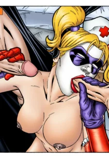 Leandro- Batman and Nightwing discipline Harley Quinn0005