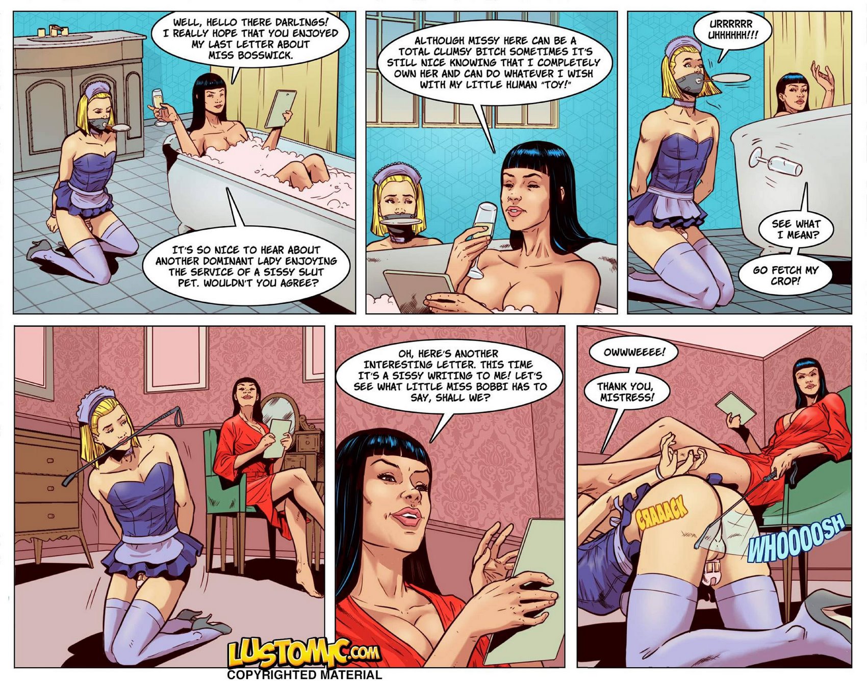 3d Lesbian Teacher Comics - Dear Gabby Teachers Pet- Lustomic - Porn Cartoon Comics