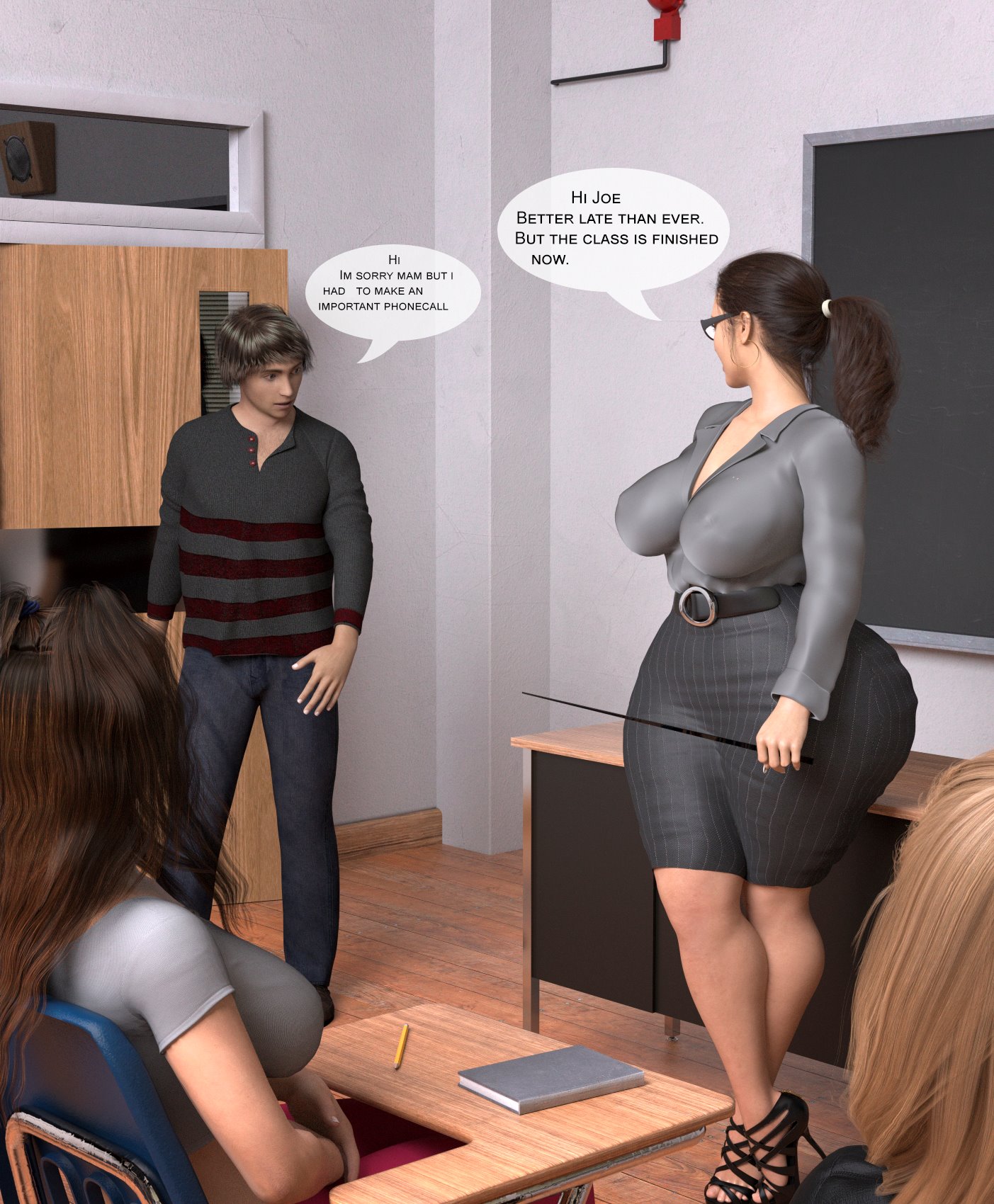 3d Teacher Porn - Nancy Teacher- Rev2019 - Porn Cartoon Comics