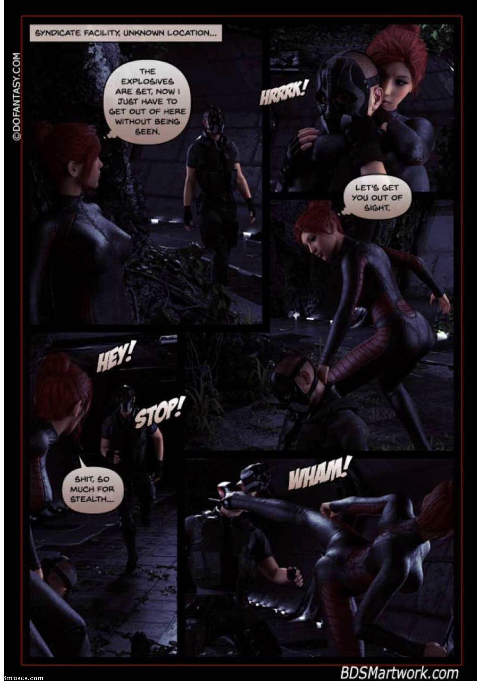 Black Widow Porn Comics 8 Muses - Agent X Miles High - Porn Cartoon Comics