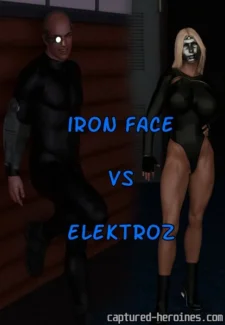 Captured Heroines – Iron Face vs Elektroz (Ilikecomix Cover)