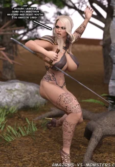 Amazons-Vs-Monsters – Trapped by a Minotaur0004