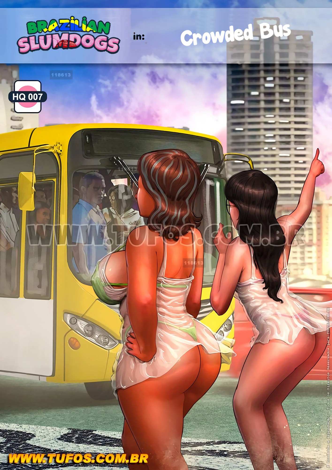 Crowded Bus Porn - Brazilian Slumdogs 7- Crowded Bus - Porn Cartoon Comics