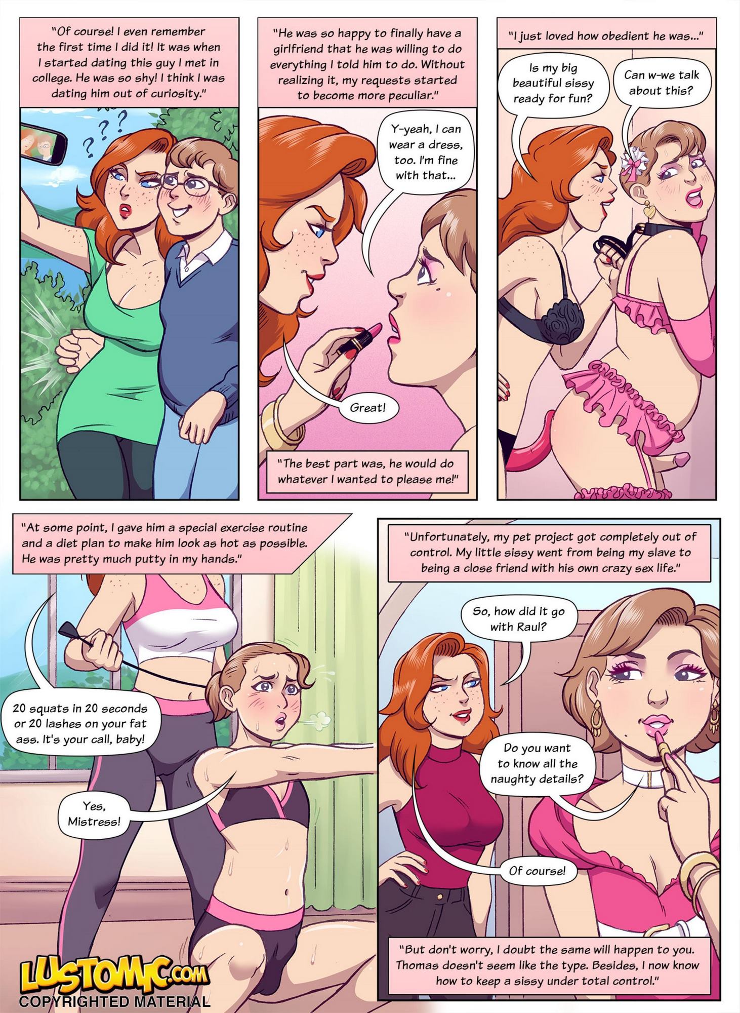 Forced Sissy Cartoon Porn - Anal Forced Feminization Comic | BDSM Fetish