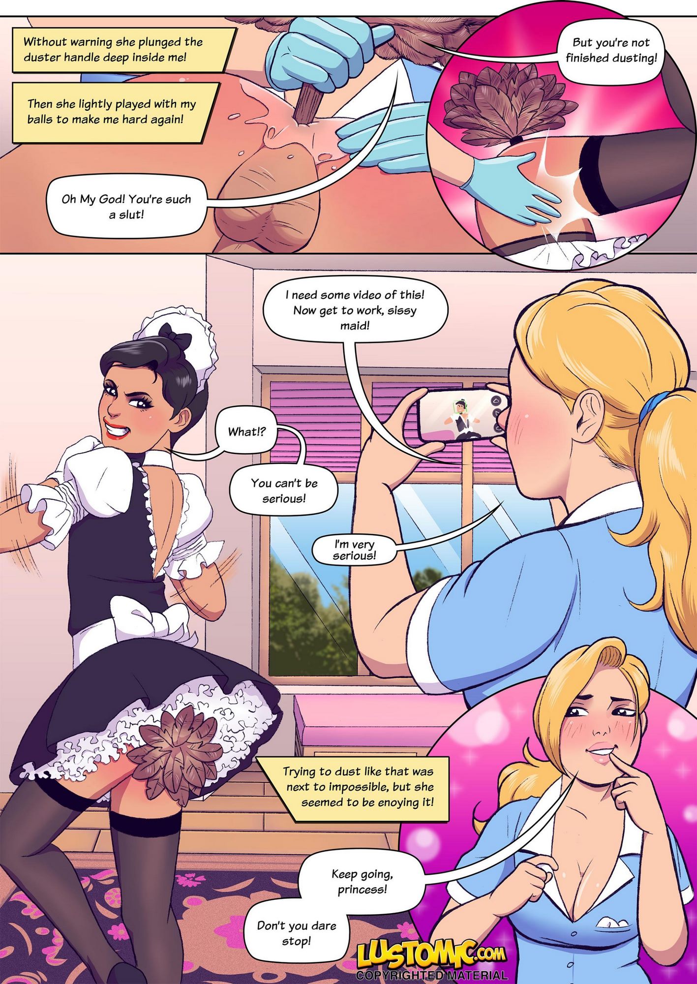 The Maid's Slave- Lustomic - Porn Cartoon Comics