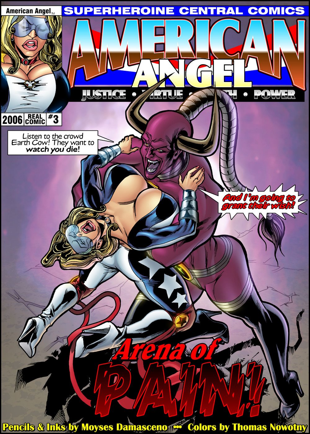 Painful Toon Porn - Arena of Pain â€“ American Angel - Porn Cartoon Comics