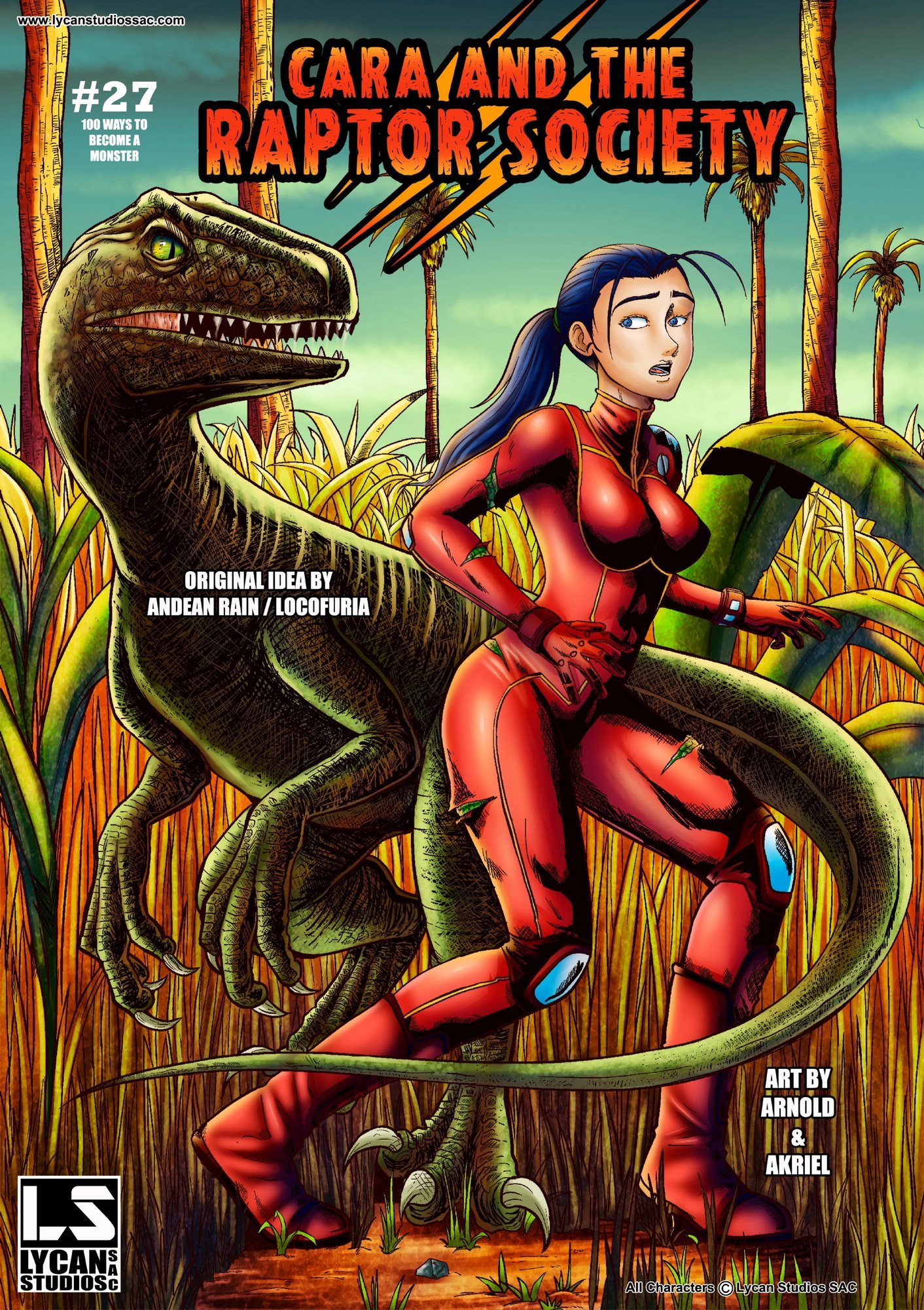 Toon Dinosaur Pussy - Cara And The Raptor Society- Locofuria - Porn Cartoon Comics