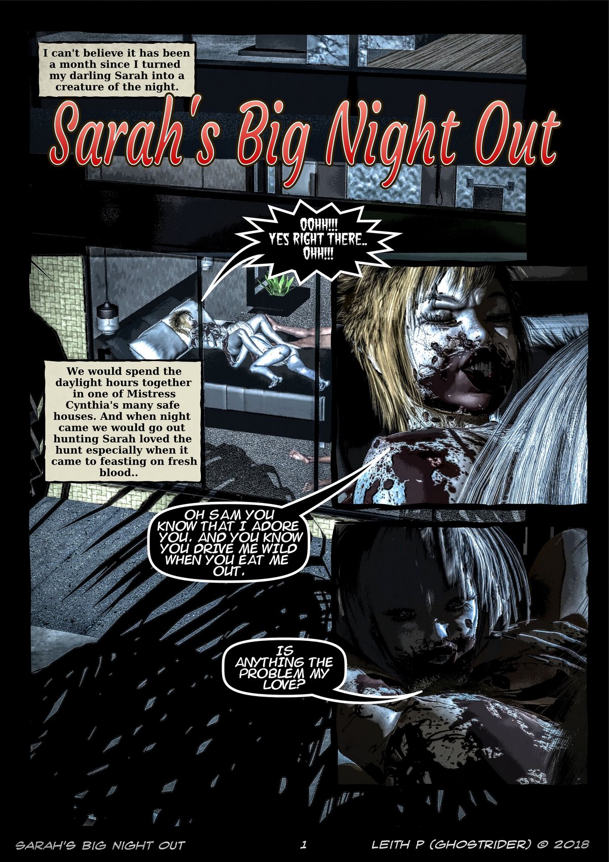 Sarah's Big Night Out â€“ Ghostrider - Porn Cartoon Comics