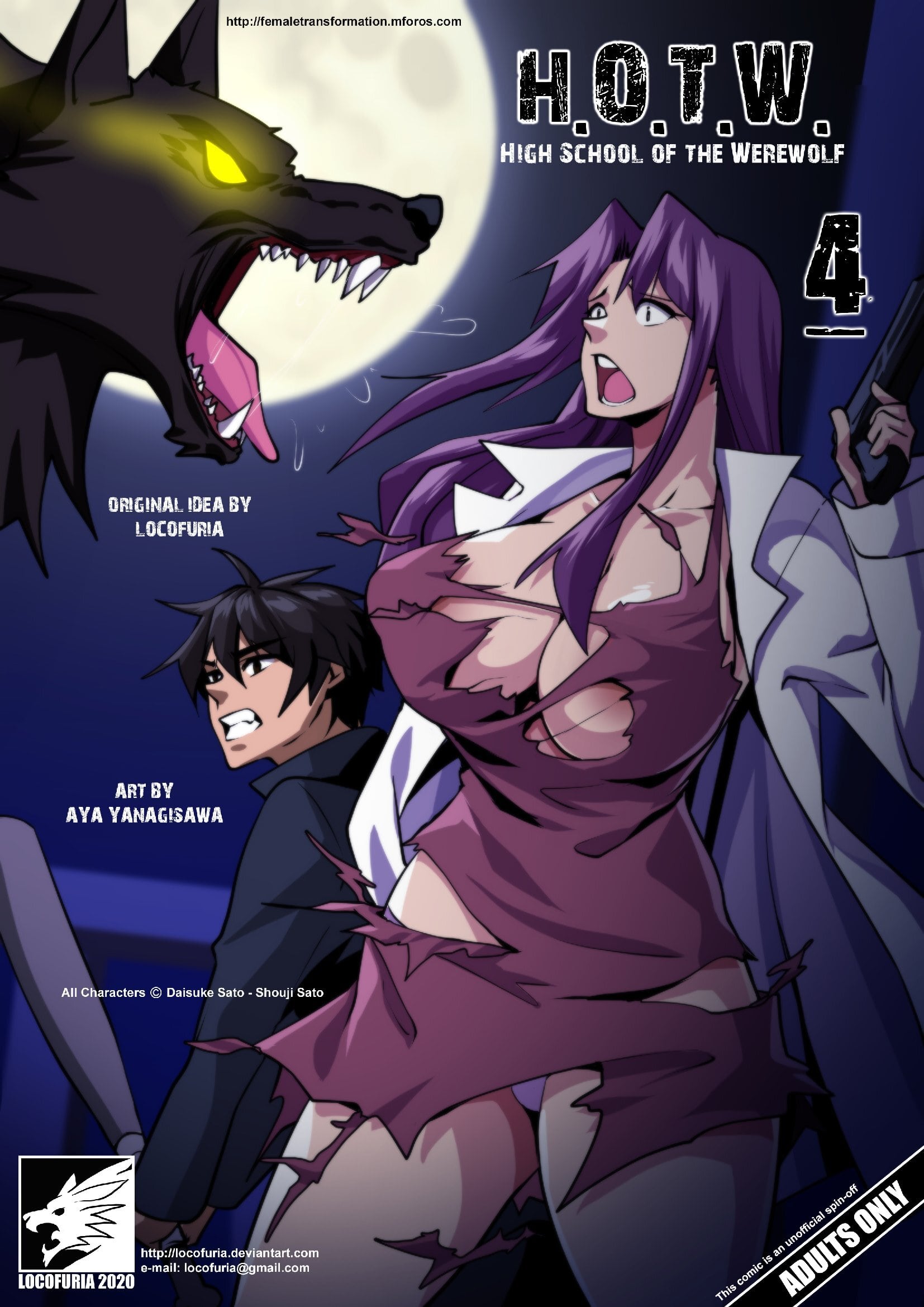 Werewolf anime porn