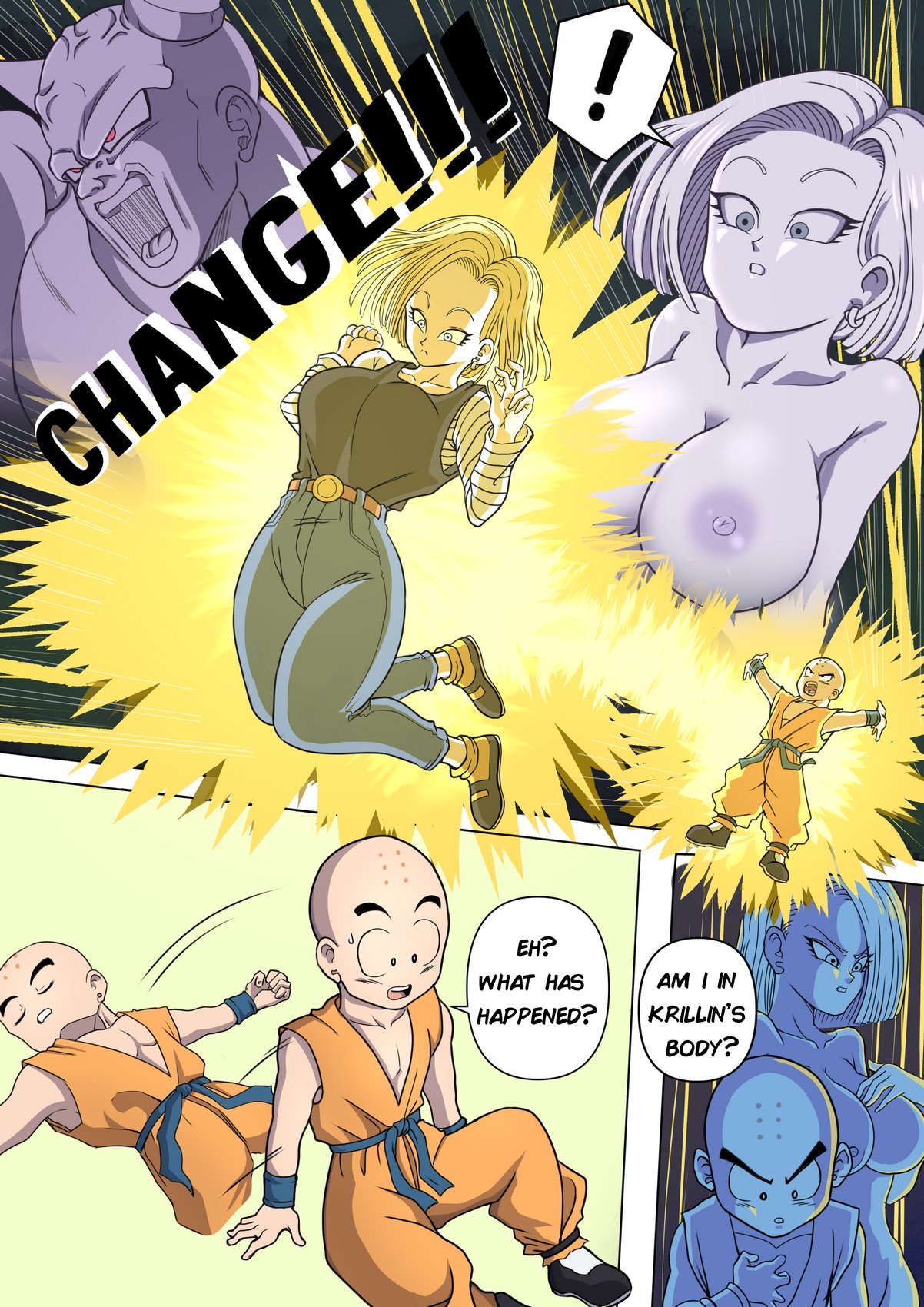 Dragon Ball Gender Bender Porn - Body Change â€“ TSFSingularity (Dragon Ball) - Porn Cartoon Comics