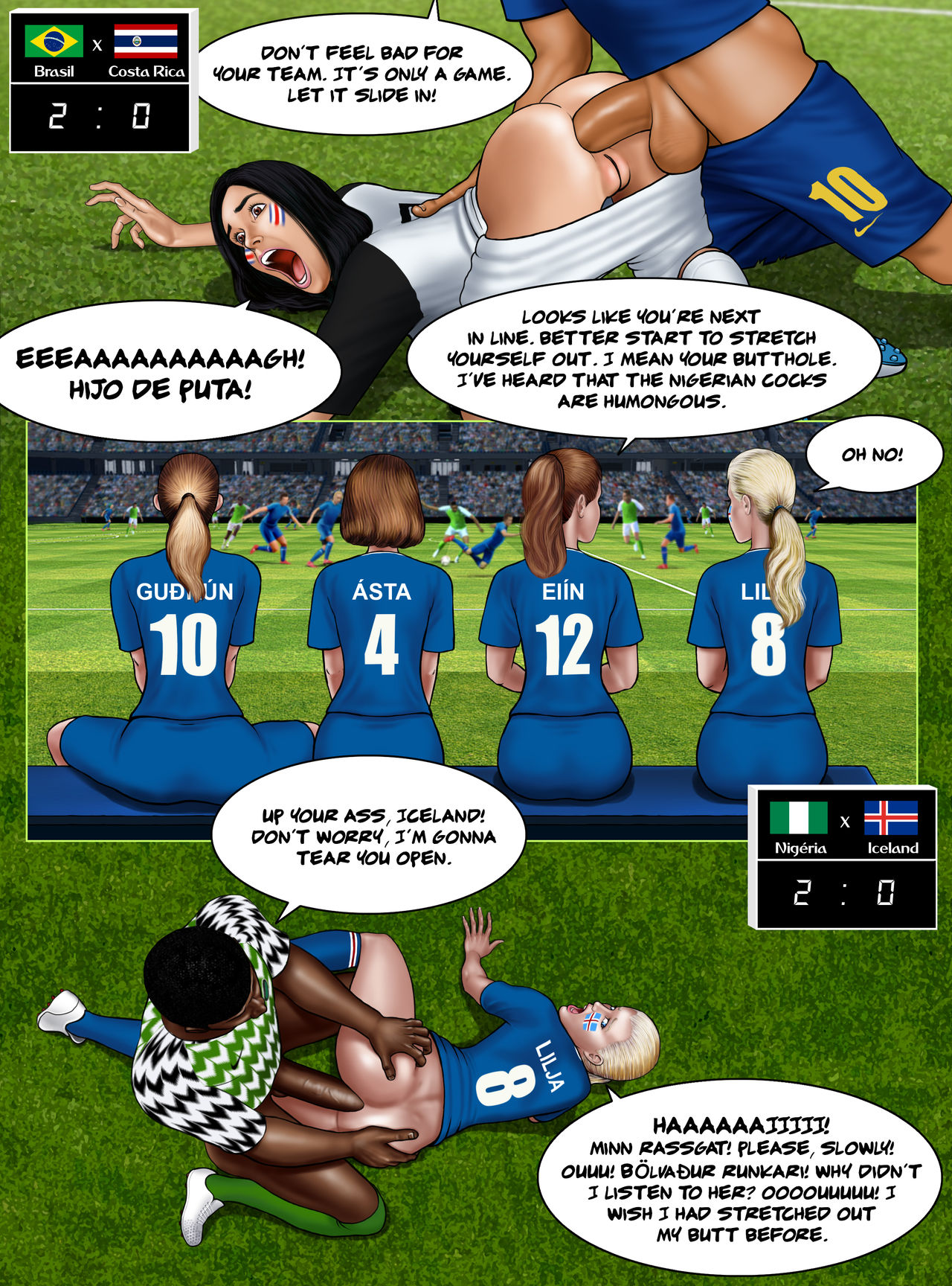 Russian Sex Cartoon - FIFA World Cup Russia 2018- Soccer Hentai (Extro) - Porn Cartoon Comics