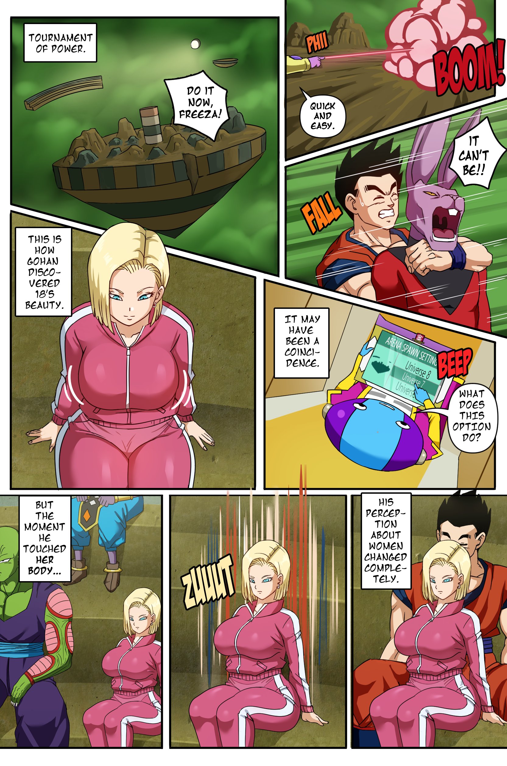 Android 18 & Gohan 2- Pink Pawg (Dragon Ball Z) - Porn Cartoon Comics